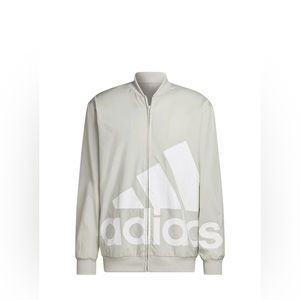 Adidas AEROREADY Essentials Giant Logo Woven Windbreaker Cream White Size Small